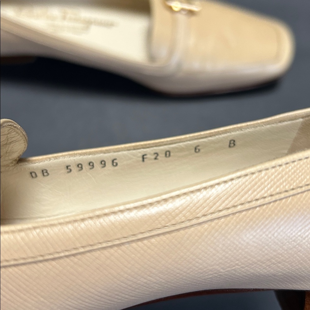 Salvatore Ferragamo Beige and Brown Loafers - Picture 11 of 17